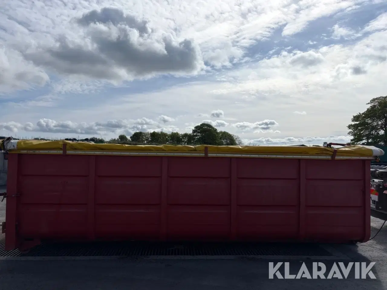 Billede 6 - Ladcontainer åben med rullepresenning Micodan korntæt