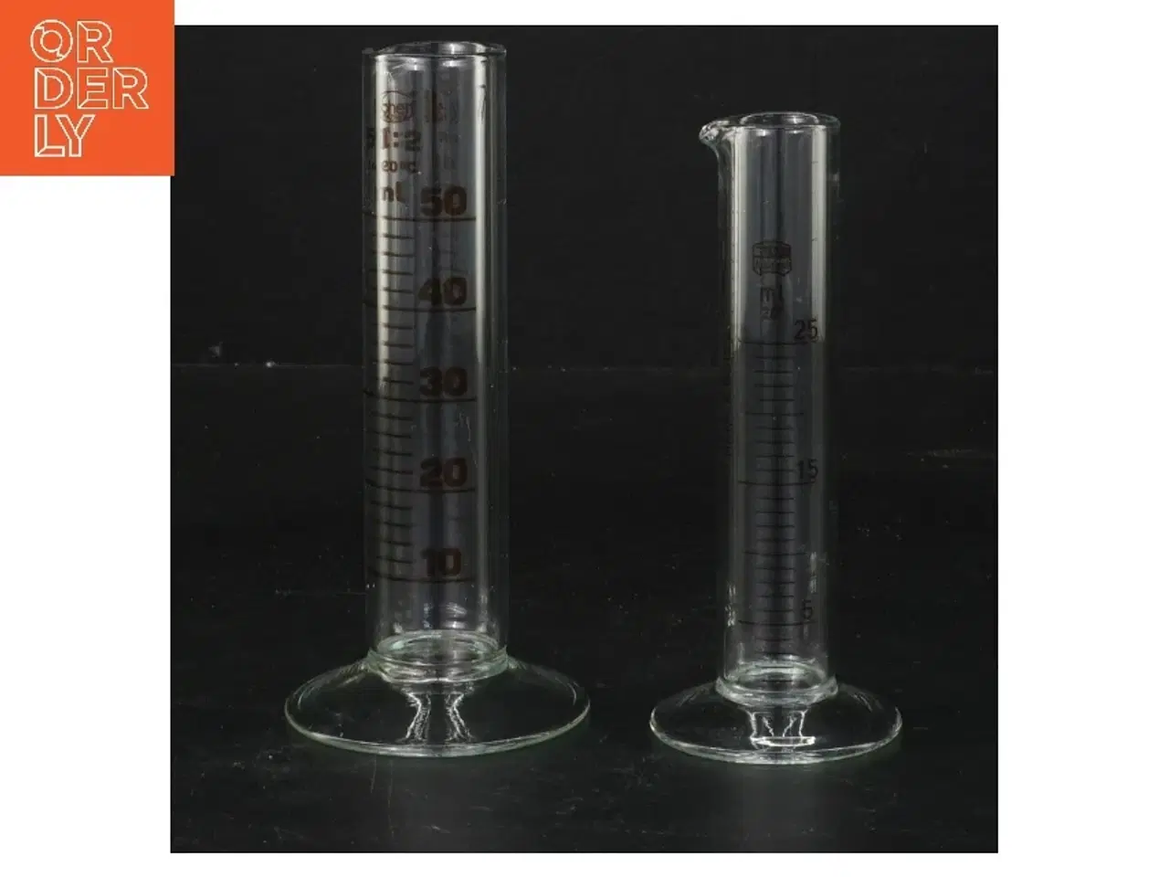 Billede 1 - Målebæger sæt i glas (str. 14 cm & 12,5 cm)