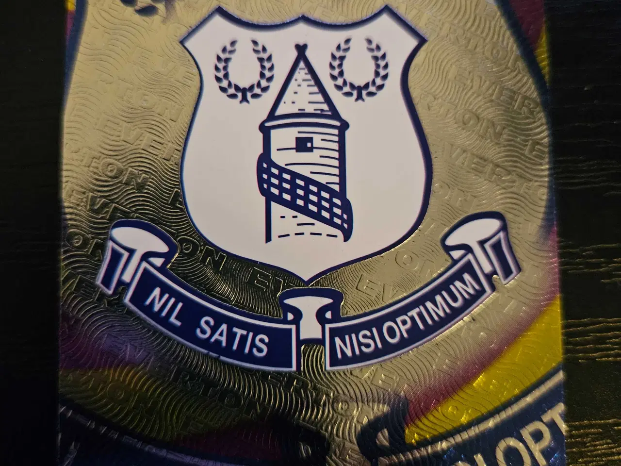 Billede 1 - Everton Klub Logo Metallic Fodboldkort 