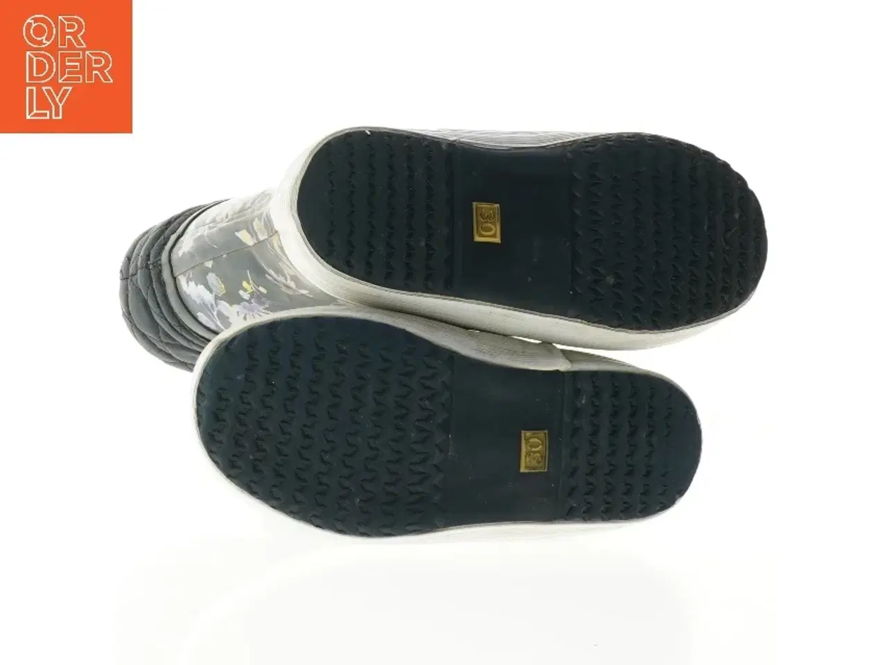 Billede 4 - Blomstrede gummistøvler (str. 30)