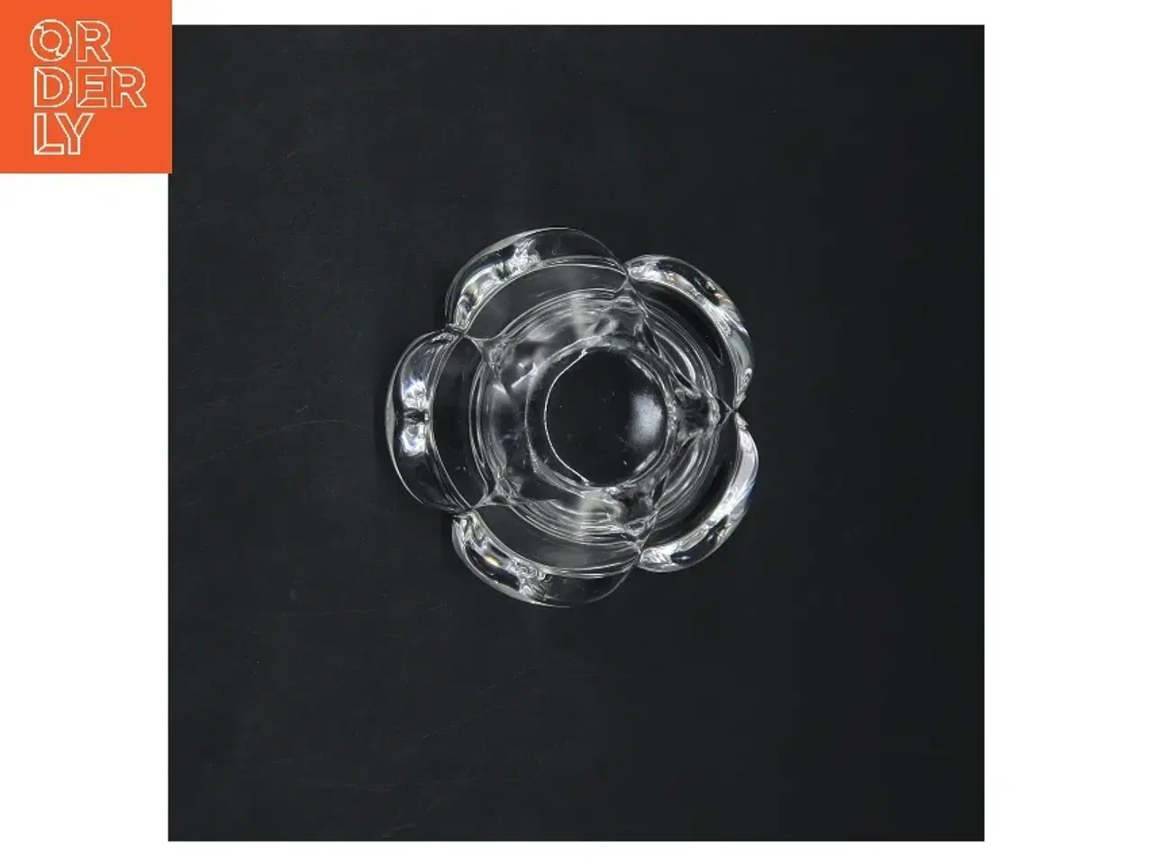 Billede 2 - Glas lysestage fra royal copenhagen(str. Ø 8 cm)