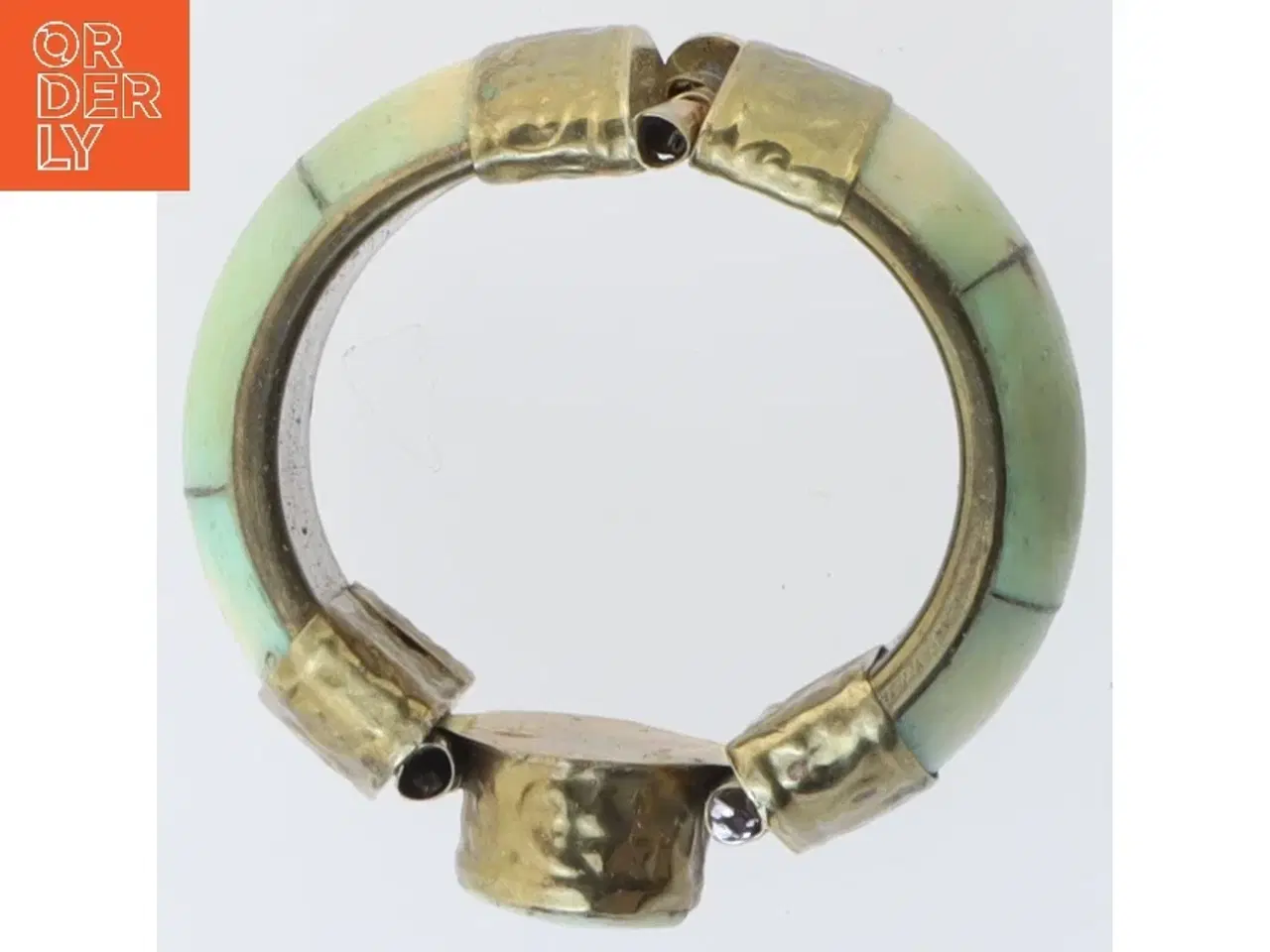 Billede 4 - Vintage armbånd med turkis sten (str. Ø 6 cm)