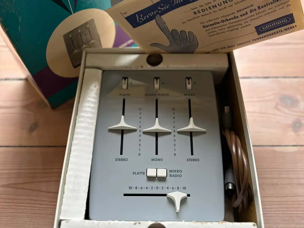 Billede 4 - Vintage Grundig Stereo Mixer 608 med original æske