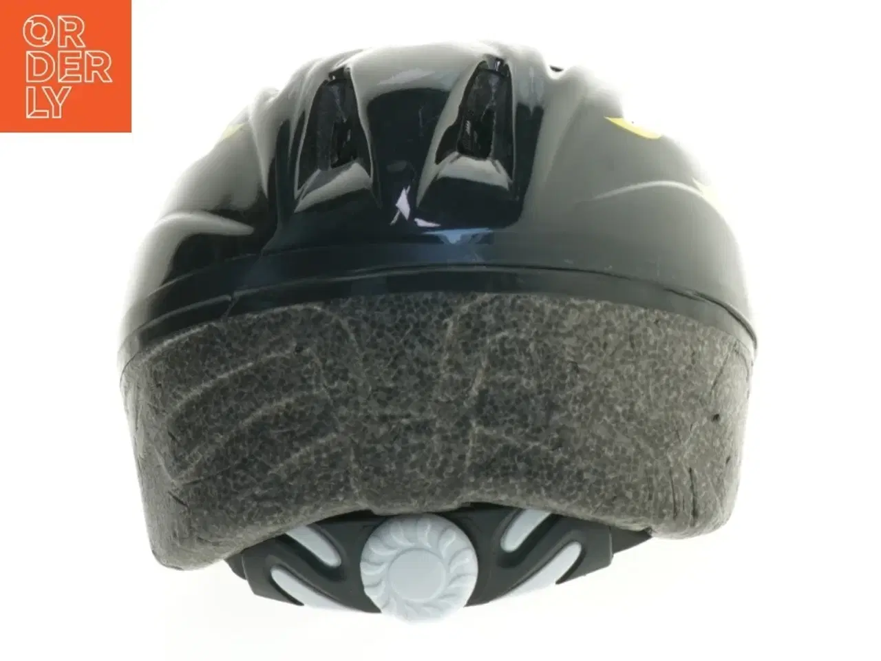 Billede 2 - Cykelhjelm med gul og sort flamme design fra Biltema (str. m)