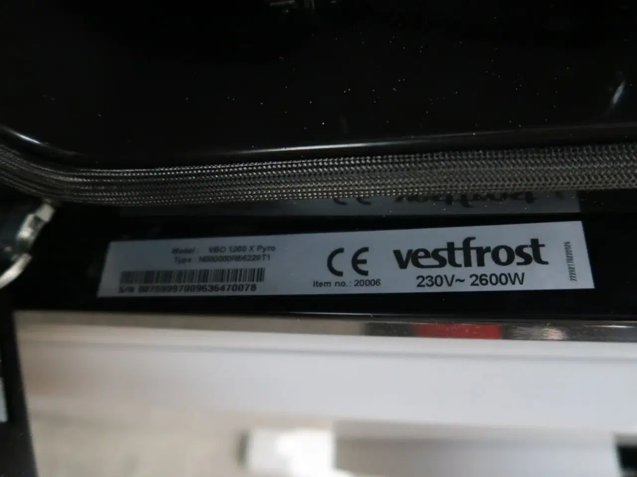 Billede 3 - Ovn VESTFROST VBO 1260 X PYRO