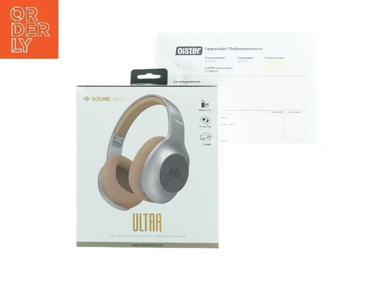 Billede 1 - Soundliving ULTRA trådløse over-ear hovedtelefoner fra Soundliving (str. 20 x 17,5 x 8 cm)