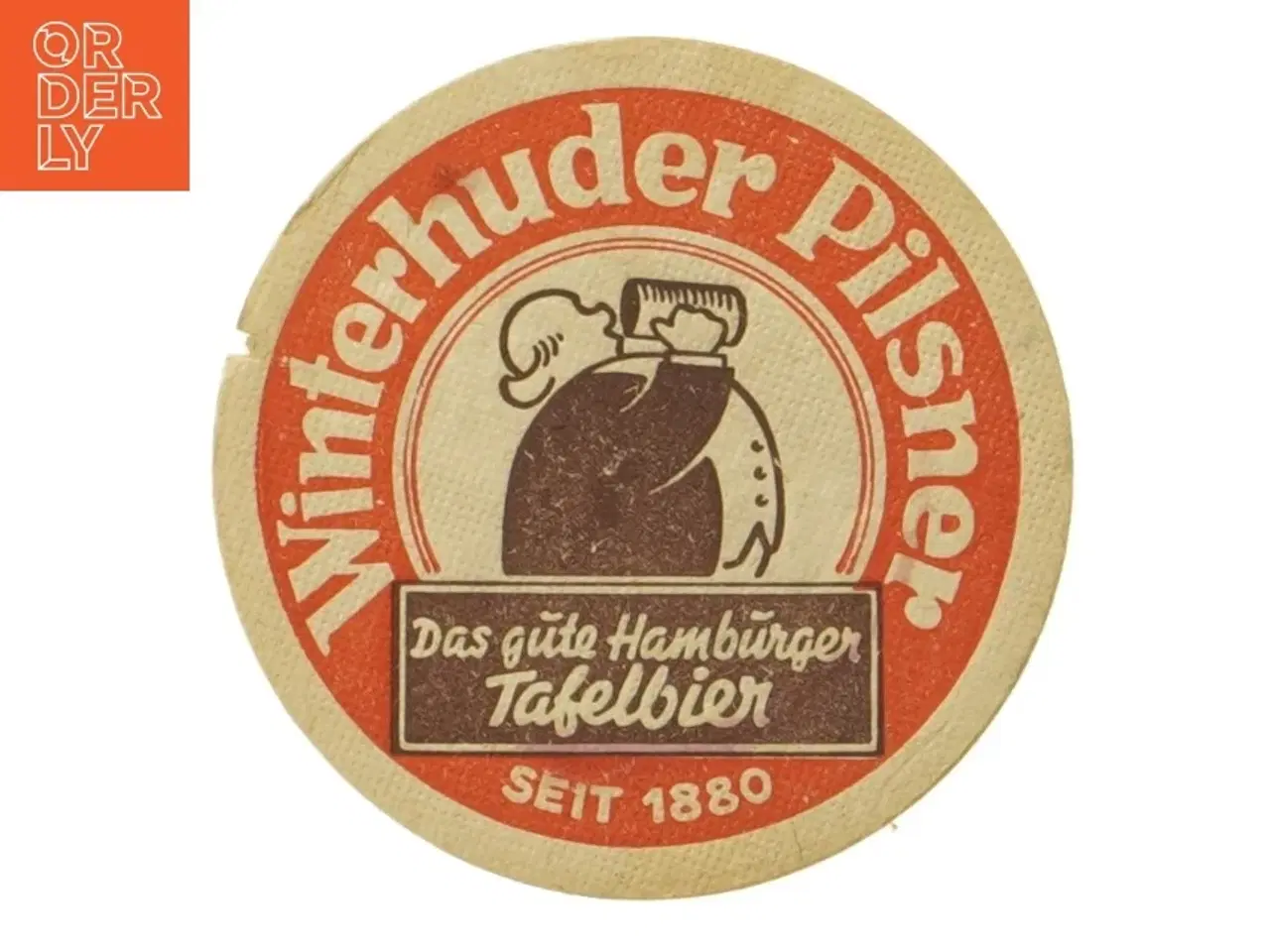 Billede 1 - Vintage ølbrikker fra Winterhuder Pilsner (str. Ø. 12 cm)