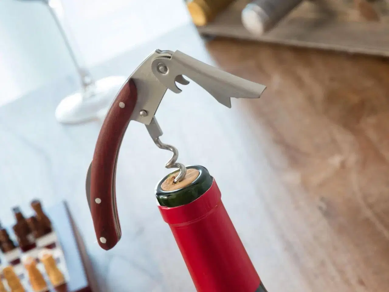 Billede 3 - Vin- og skaksæt - 37 dele