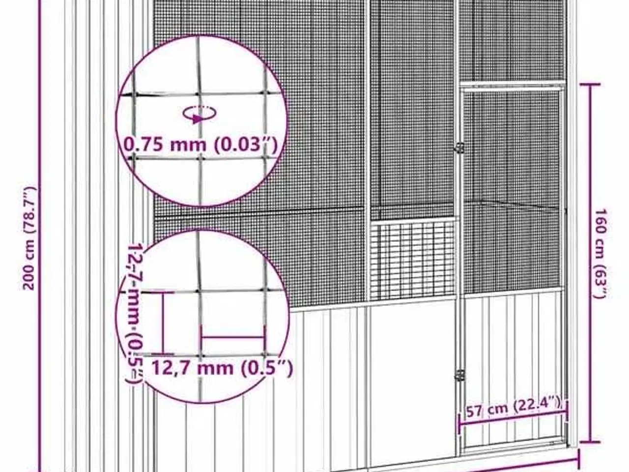 Billede 10 - Fuglebur / voliere – Helt nyt – stadig i original
