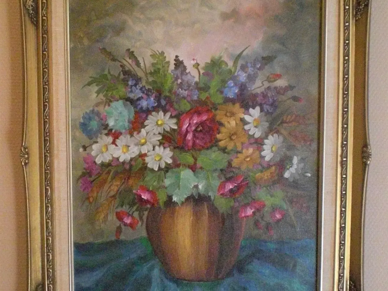 Billede 1 - Blomstebuket I Vase !