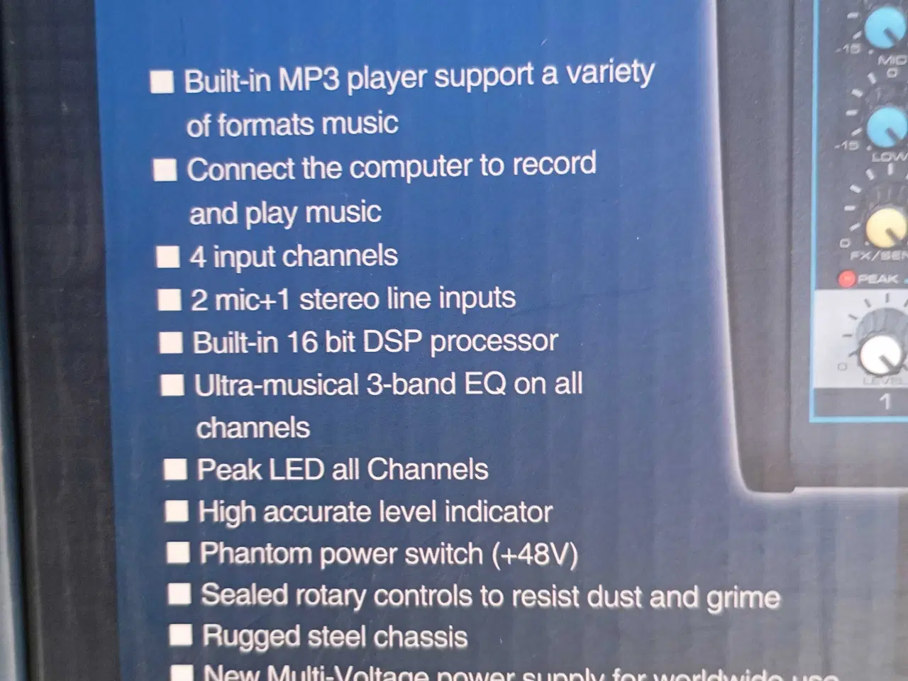 Billede 10 - Professionel Mixer med 4 kanaler 