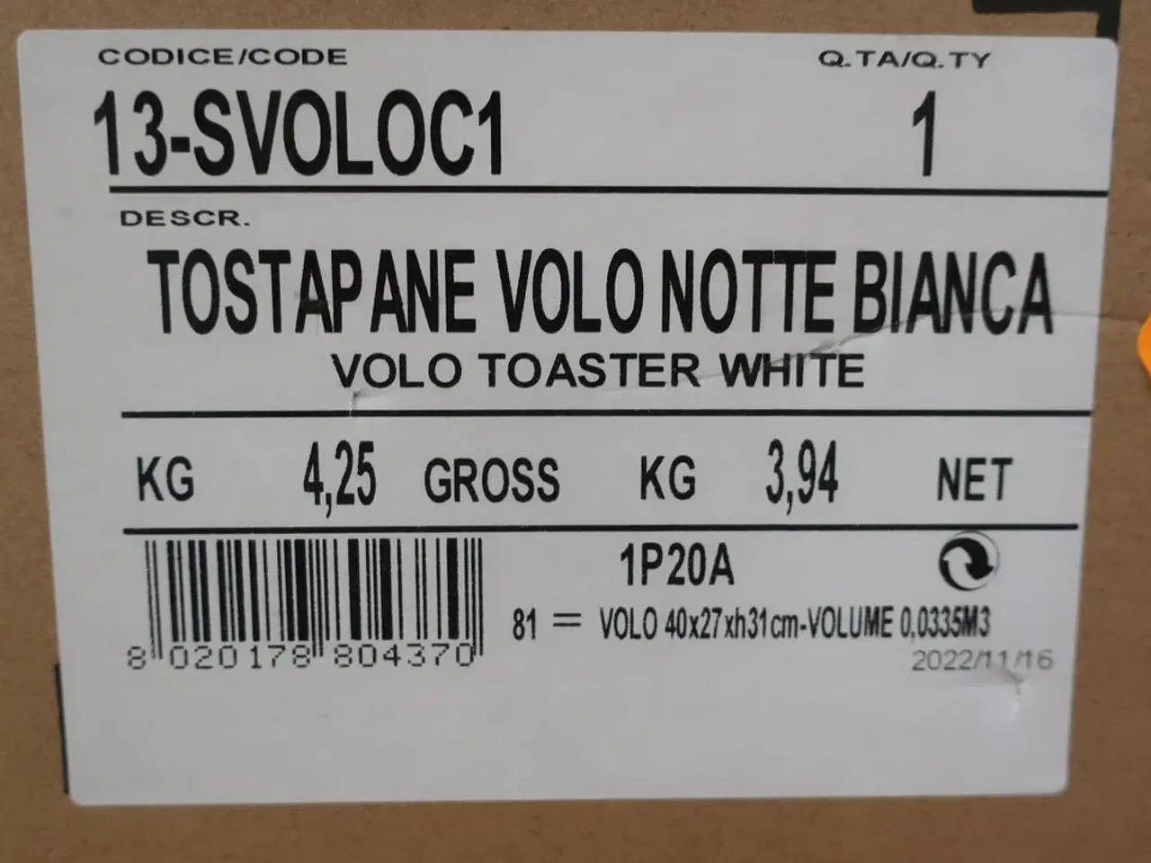 Billede 5 - Brødrister Toastmaskine BUGATTI 13-SVOLOC1