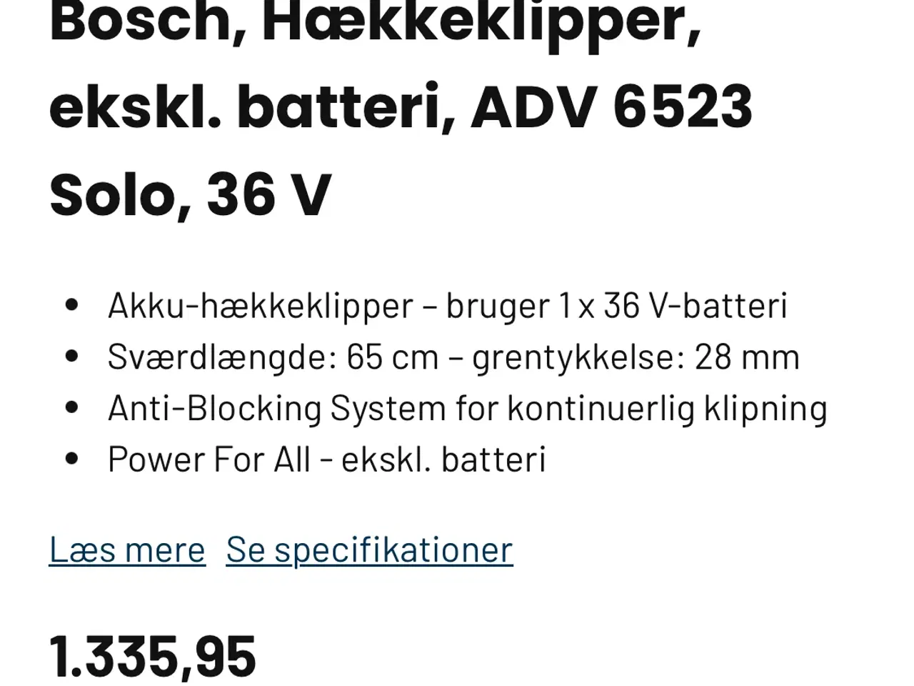 Billede 5 - Boch advanced hækkeklipper