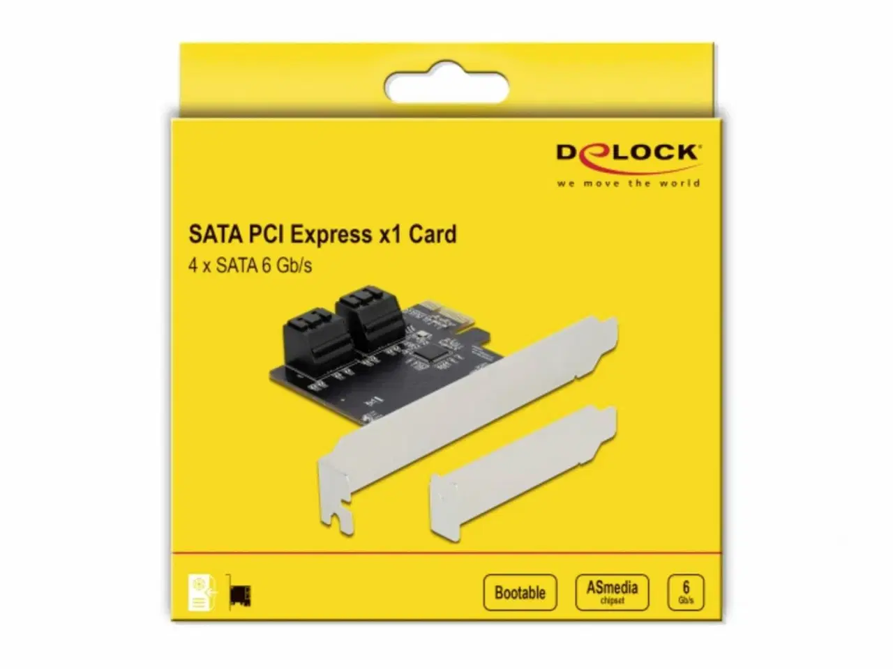 Billede 1 - Delock SATA PCI Express x1 kort 4x SATA 6 Gbps