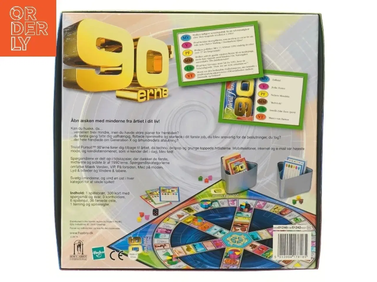 Billede 3 - Trivial Pursuit spil &#39;90erne fra Hasbro (str. 27,5x27 cm)