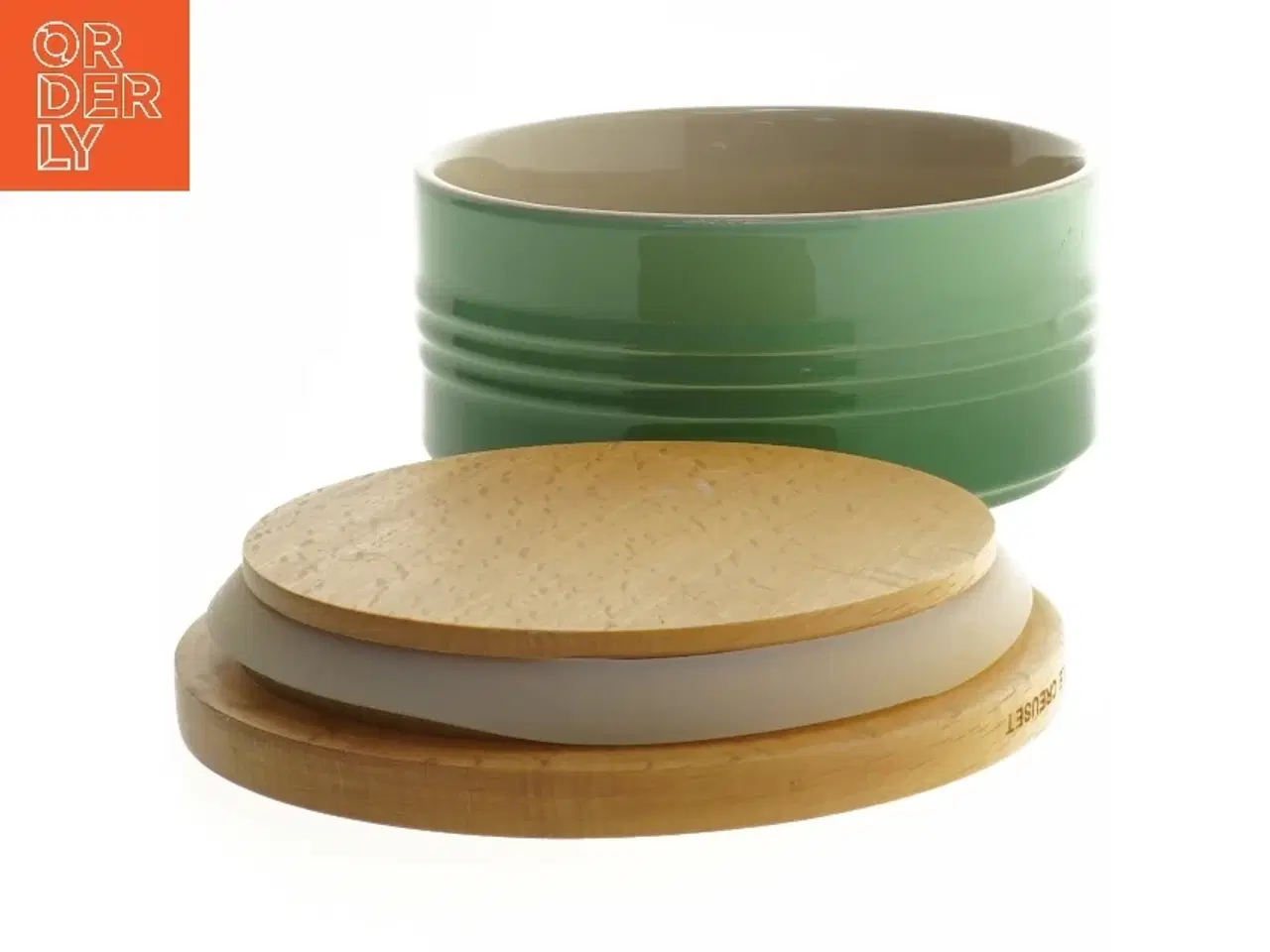 Billede 2 - Le Creuset opbevaringskrukke med låg (str. Ø 14x8 cm) fra Le creuset
