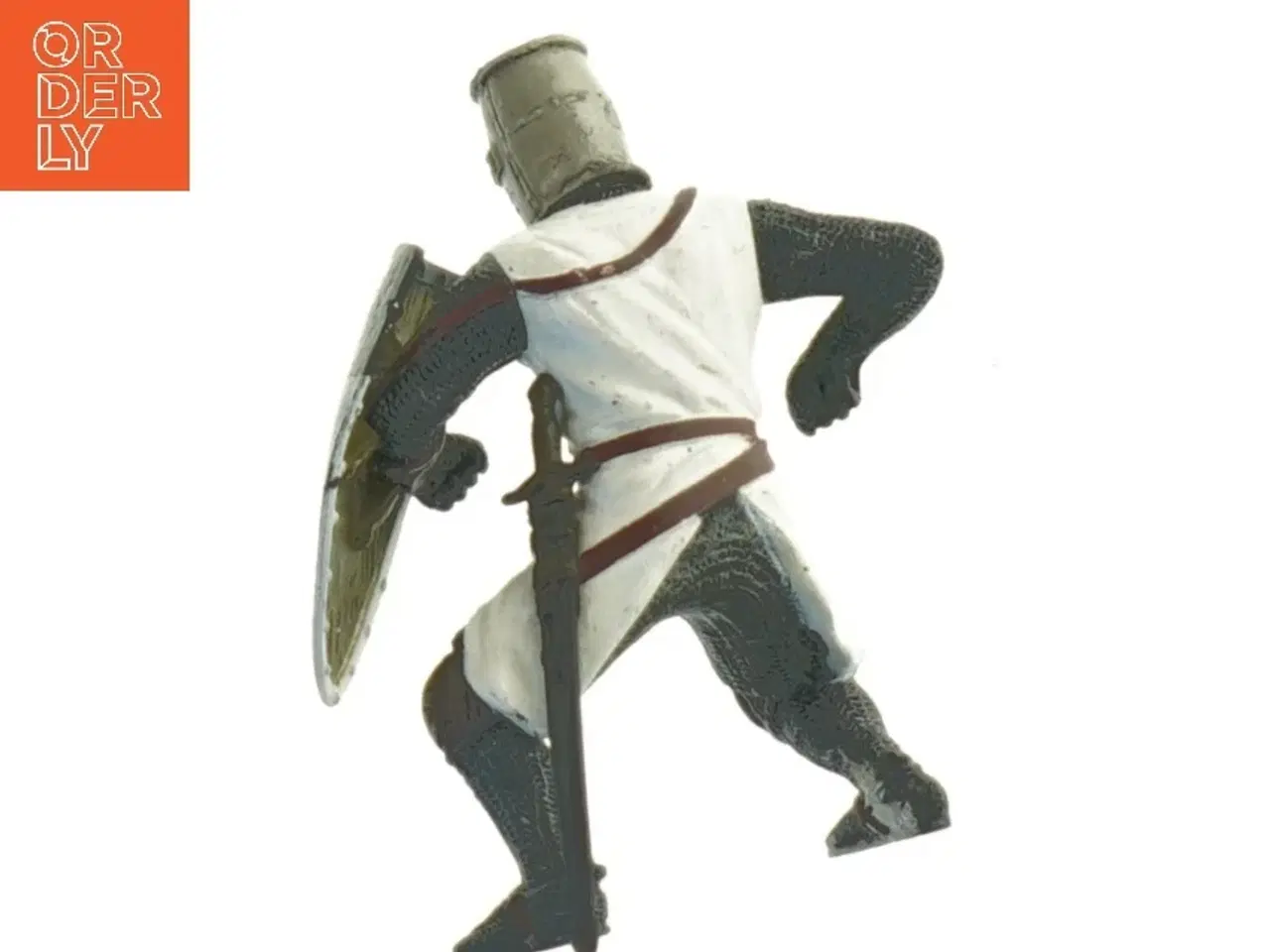 Billede 2 - Middelalderkriger figur fra Blue Box (str. 9x7 cm)