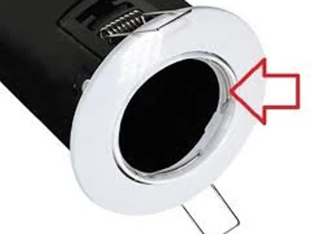 Billede 3 - Rundt indbygningsspot i hvid. Velegnet