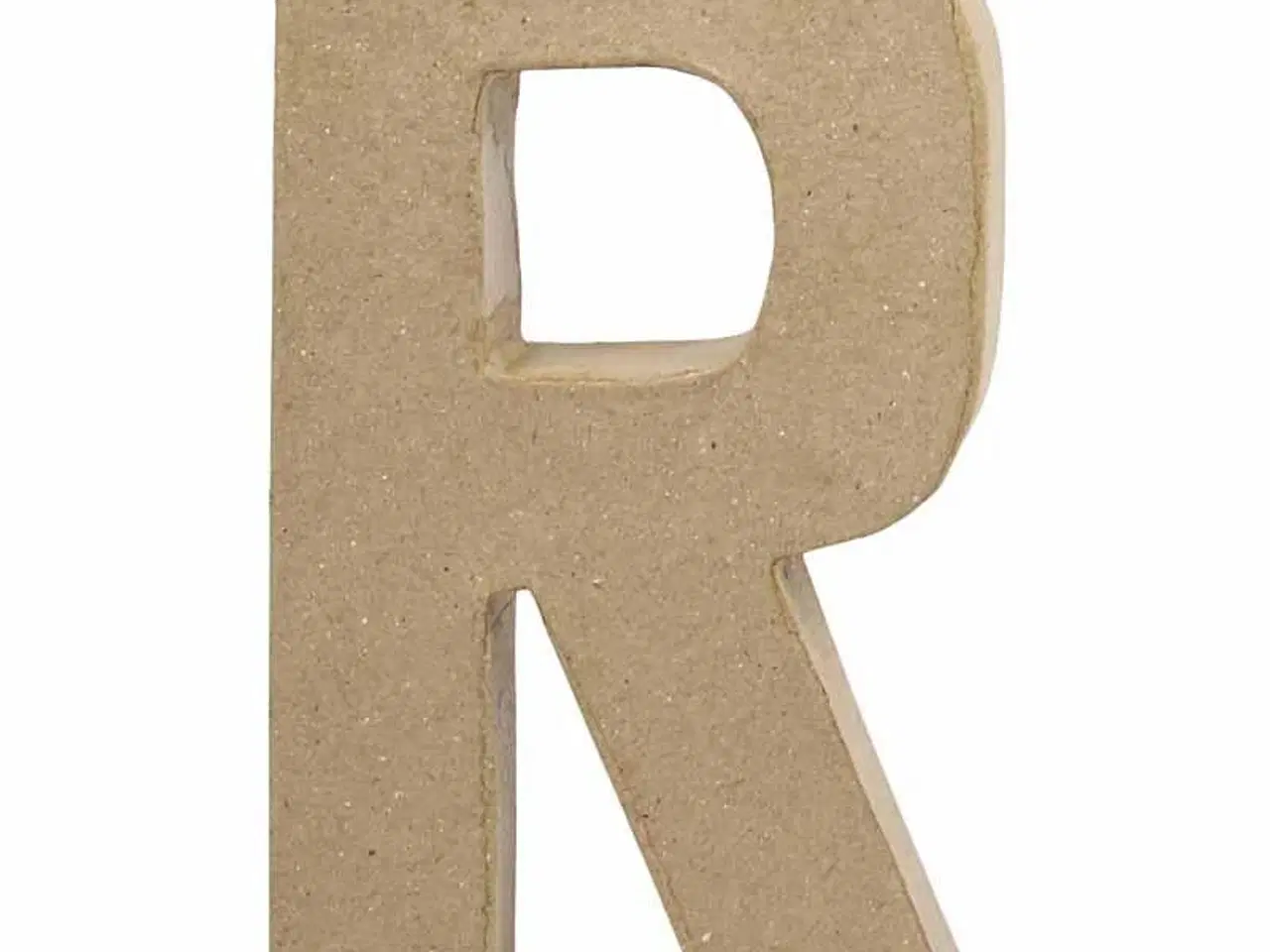 Billede 1 - Håndlavet Bogstav R i Papmaché - 20,5 cm