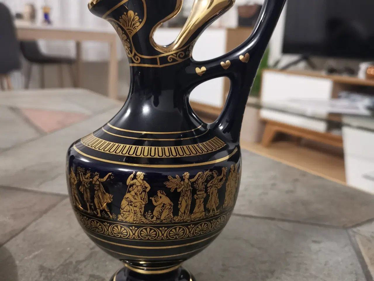 Billede 2 - Græsk Dekorationssæt, vase, tallerken