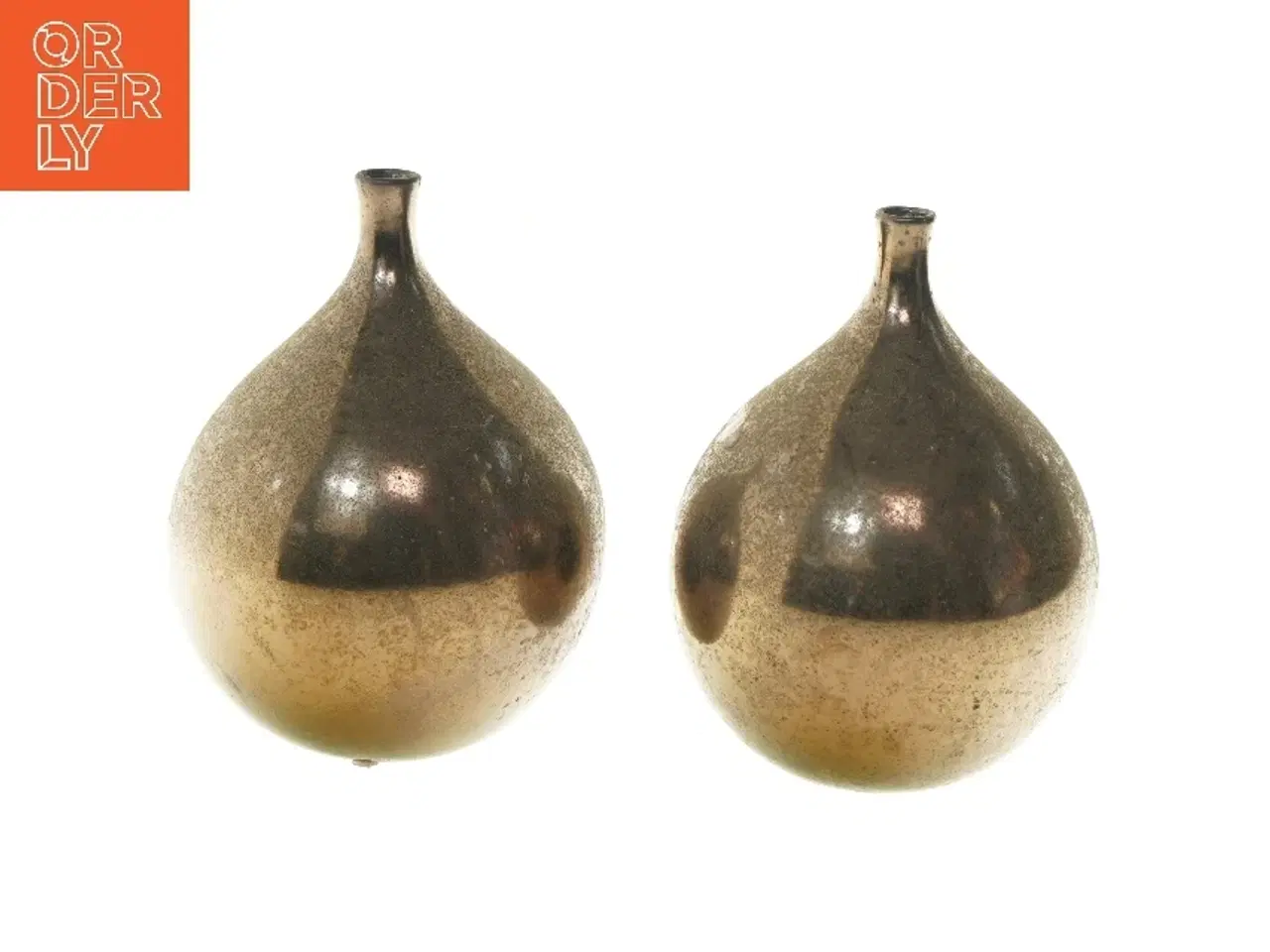 Billede 1 - Vaser i brændt metaldesign (str. Ø 17 cm)