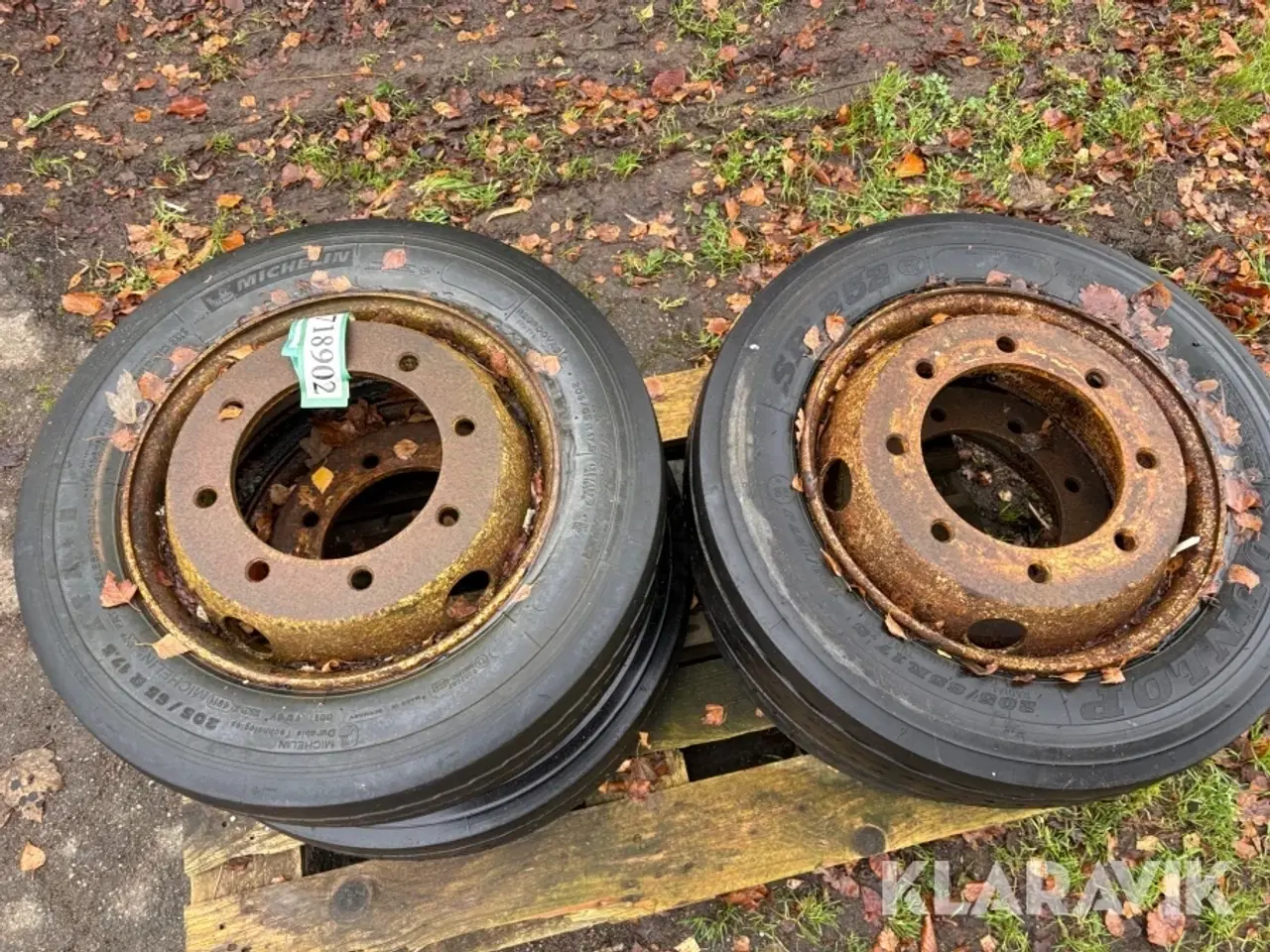 Billede 10 - Dæk med fælg Dunlop og michellin