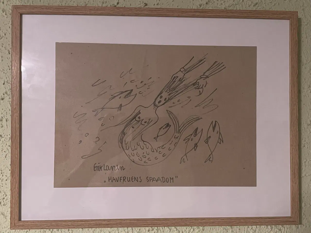 Billede 1 - Erik Larsen Tegning 'HAVFUENS SPÅDOM’