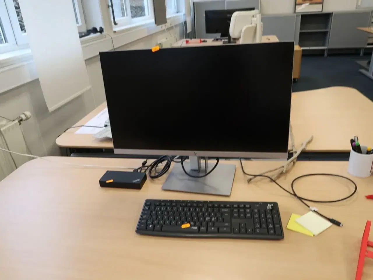 Billede 1 - Computerskærm HP E273q, tastatur, mus, dockingstation LENOVO ThinkPad USB-C Dock Gen2