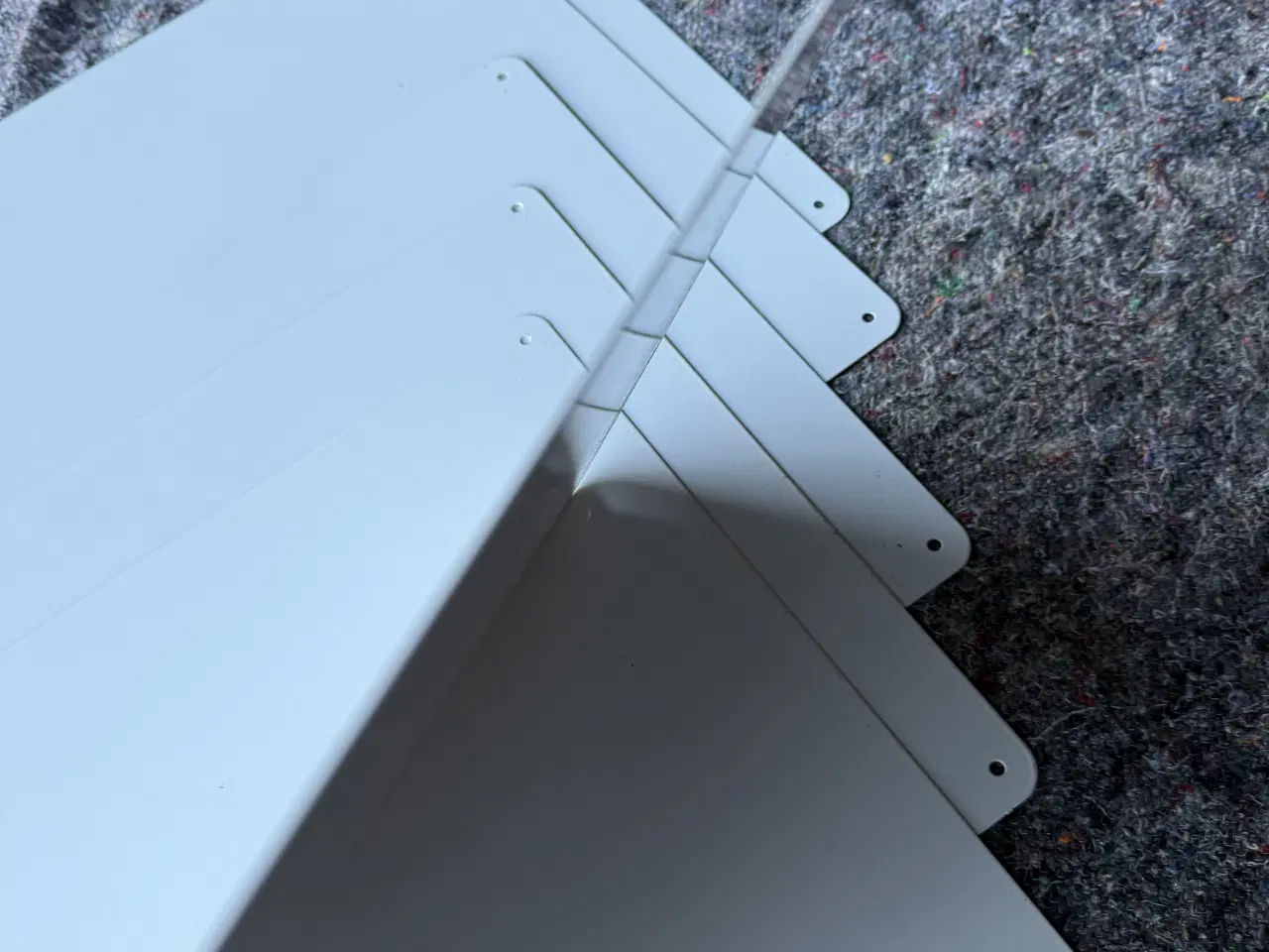 Billede 9 - 6 hvide Whiteboard/magnettavler m. hjørnehuller