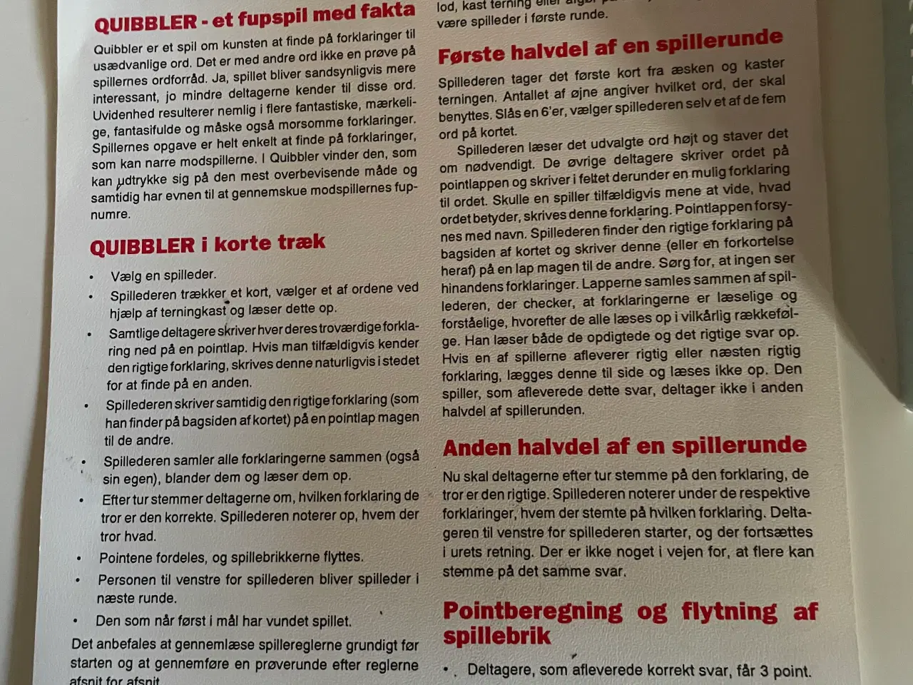 Billede 3 - Quibbler Brætspil