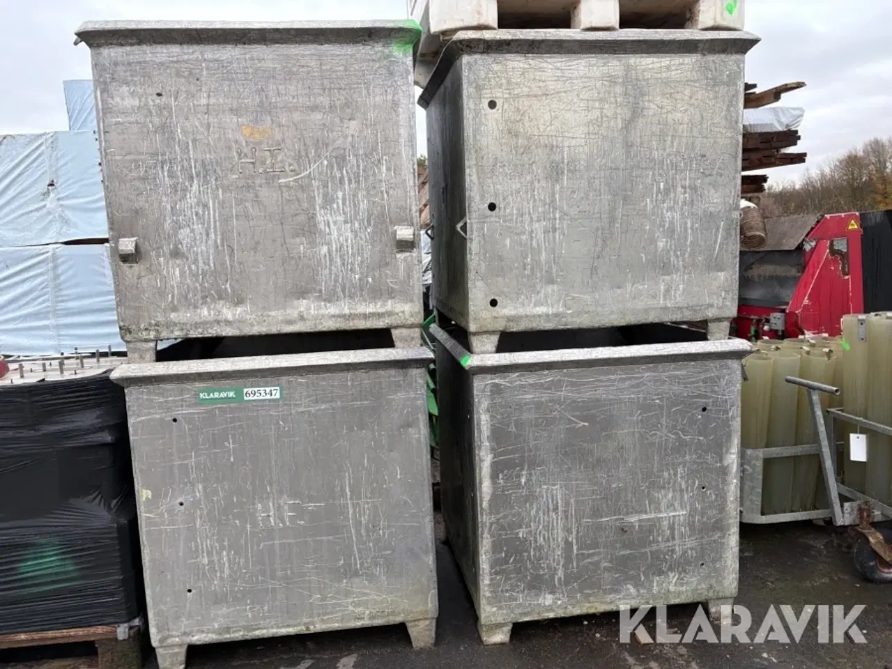 Billede 2 - Stål pallekasser HF Rustfri 4 styk