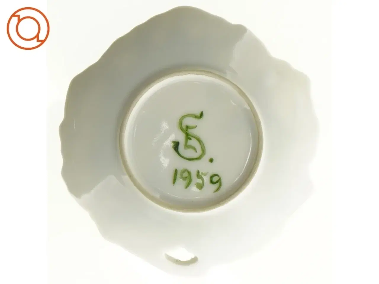Billede 2 - Ophæng i porcelæn (str. 11 x 10 cm)