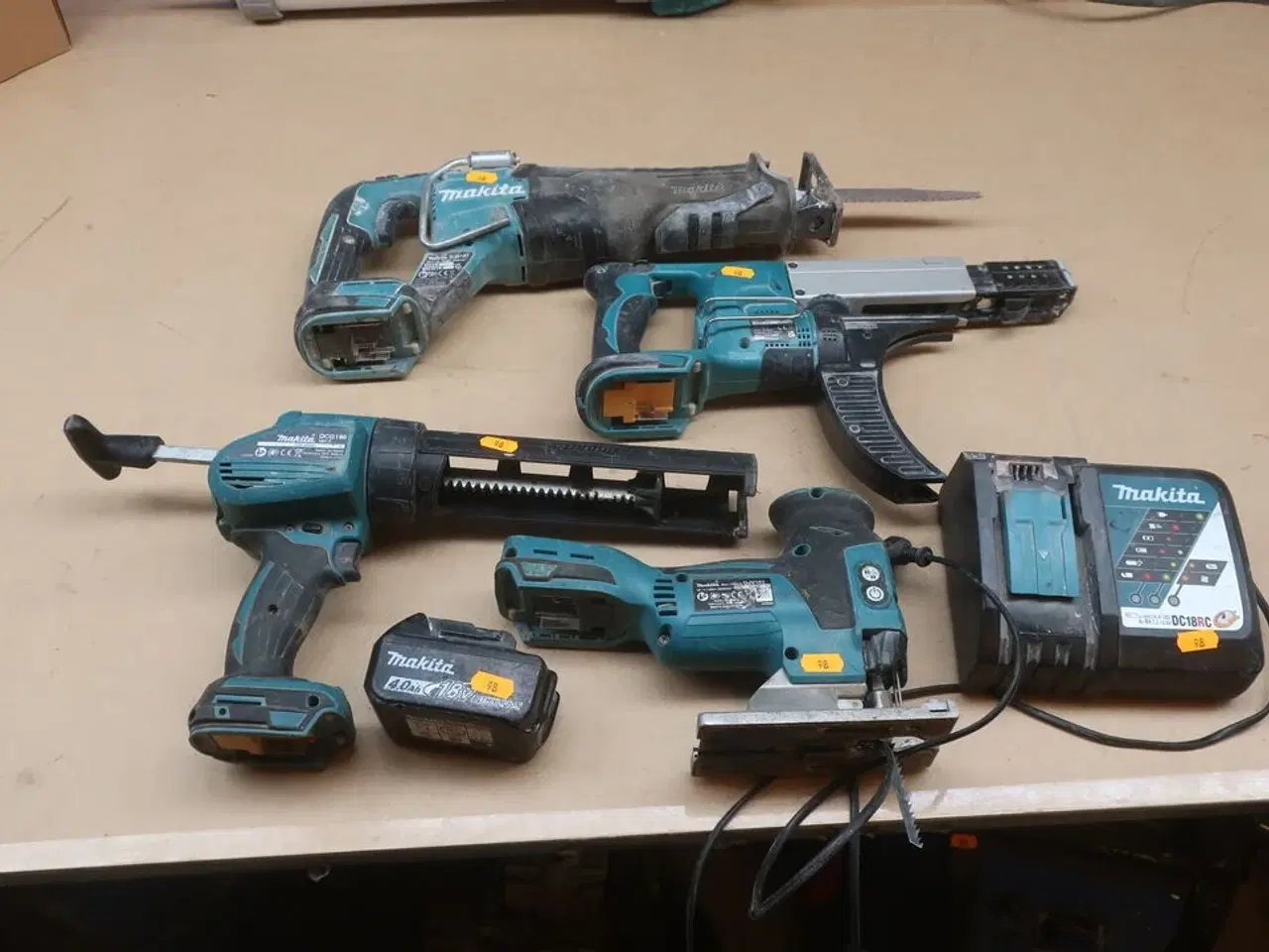 Billede 1 - Stiksav, Bajonetsav, sømpistol mv. MAKITA Model: DFR550, DJR 187, DOG 180, DJV 181, DC18RC