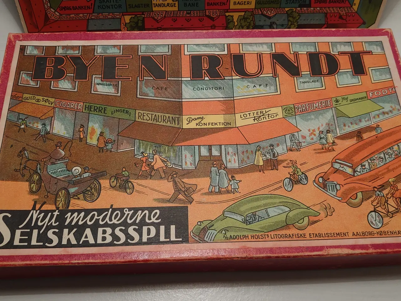 Billede 4 - "Byen Rundt" Vintage spil fra Adolph Holst nr.4028