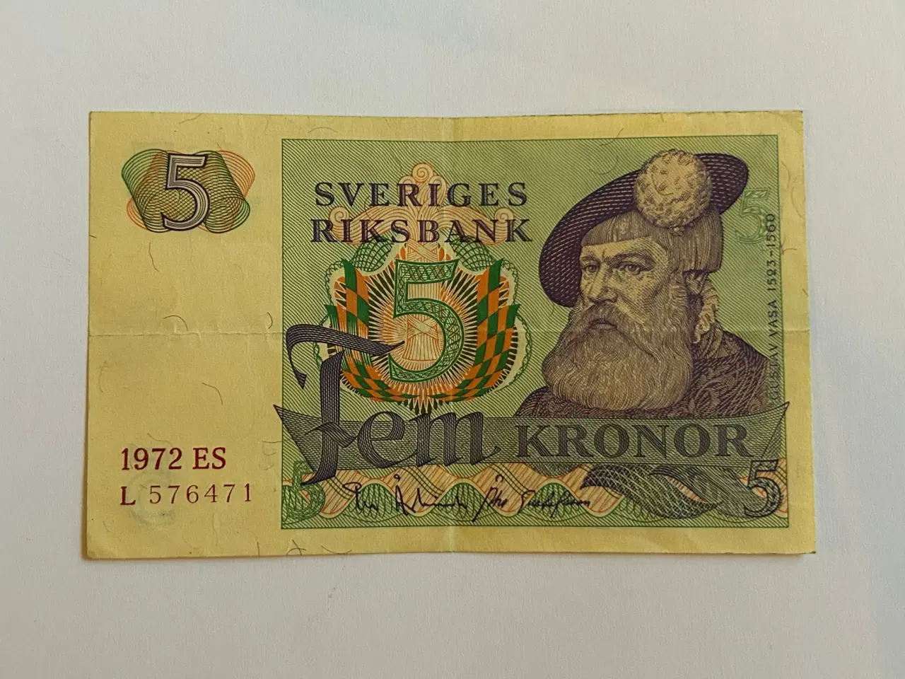 Billede 1 - 5 Kronor Sweden 1972 ES