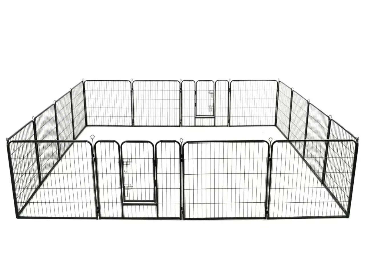 Billede 1 - Løbegård til hunde stål 80 x 80 cm sort