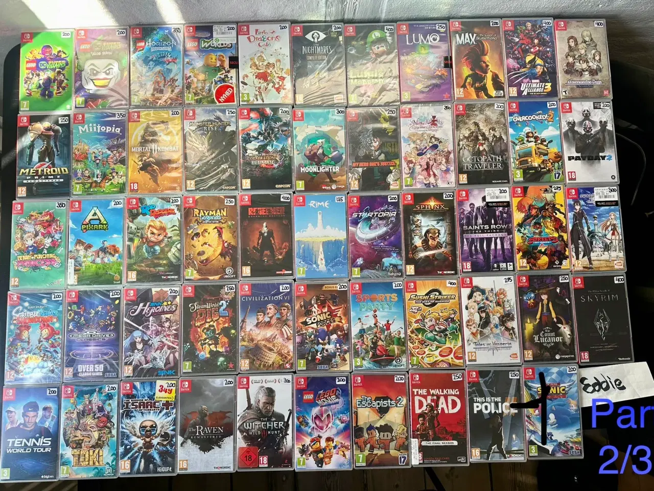 Billede 3 - 139 Stk Nintendo Switch Spil. Læs Beskrivelsen 