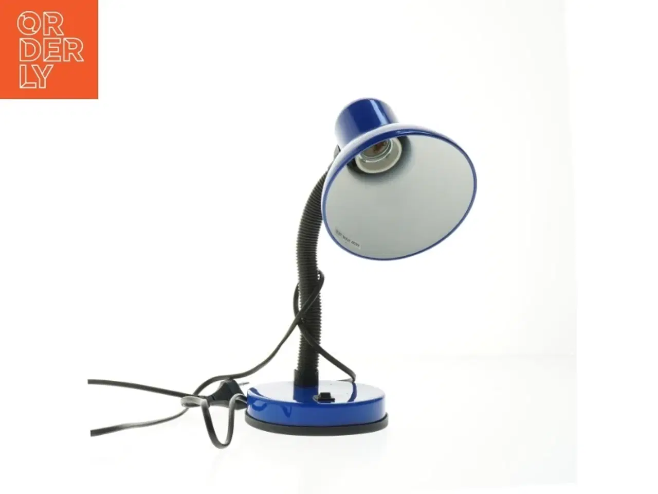 Billede 2 - Blå bordlampe (str. 29 cm)