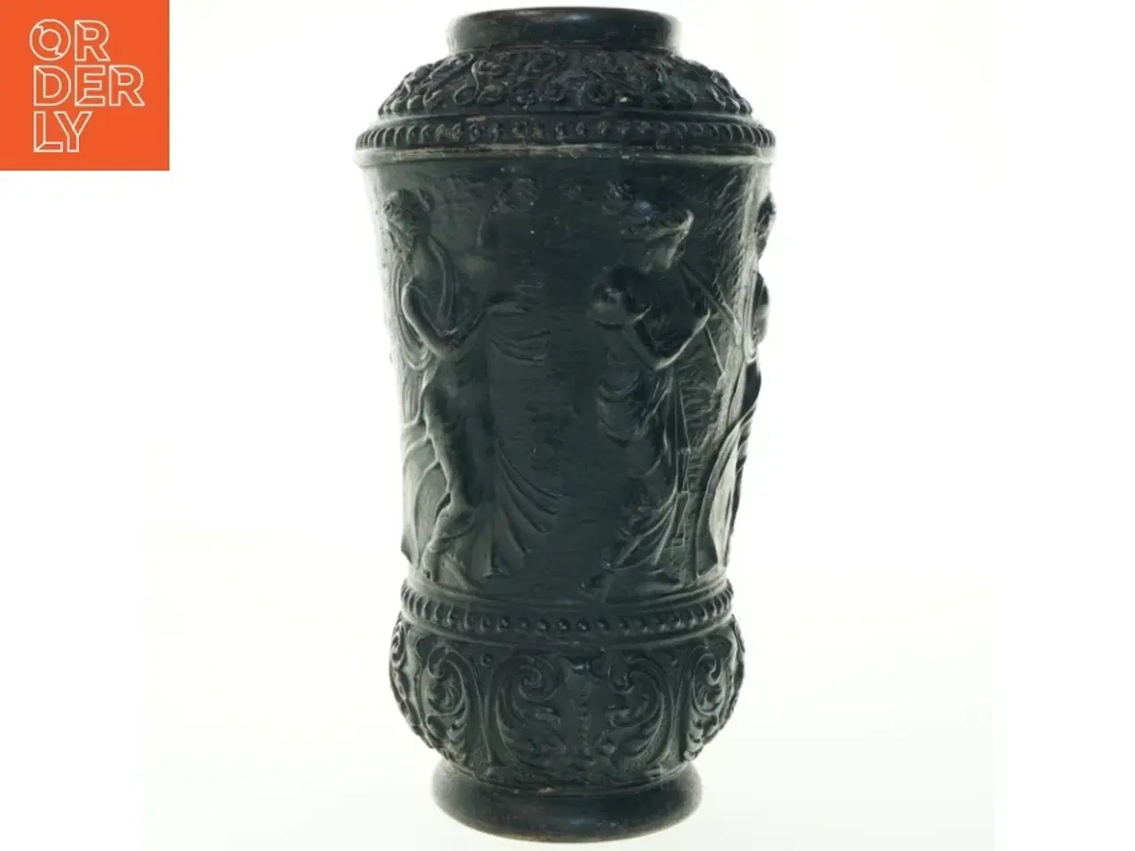 Billede 4 - Dekorativ vase med reliefmønster (str. 35x18 cm)