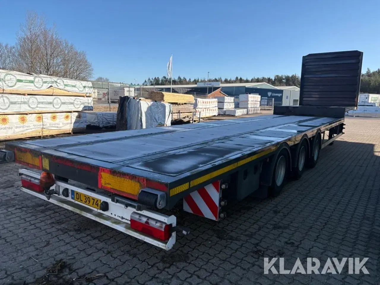 Billede 3 - Blokvogn / flatbed trailer Kässbohrer Mega XS RICT01 EBS-E nysynet