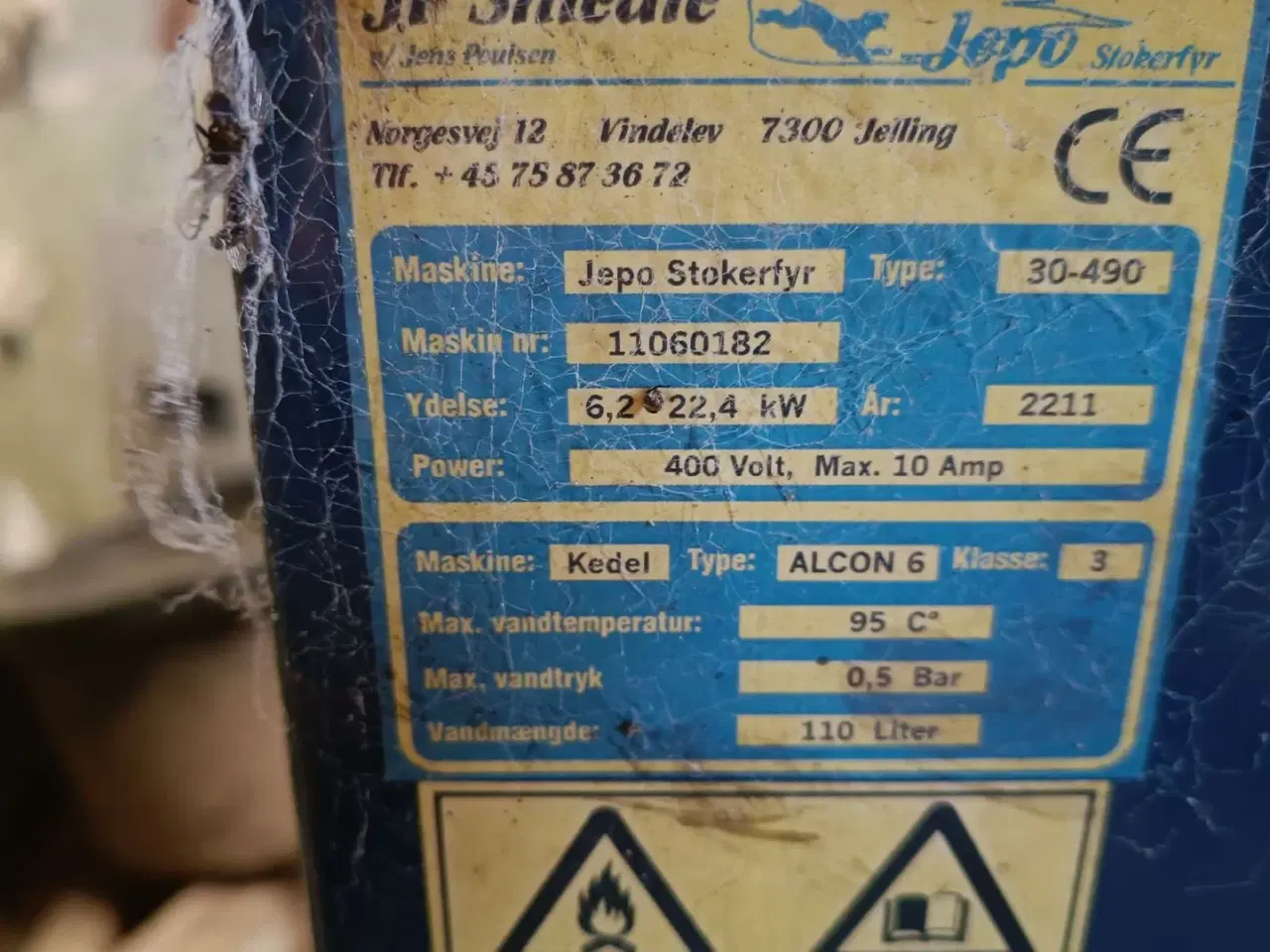 Billede 13 - - - - Jepo stoker incl. Alcon 6 kedel fra 2011