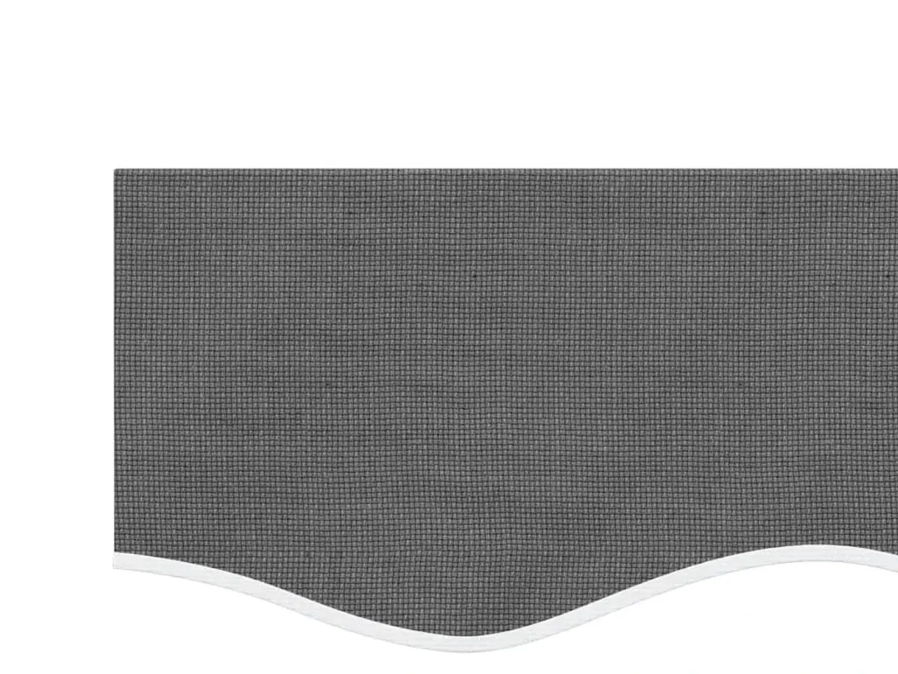 Billede 4 - Volant til markisedug 4,5 m stribet antracitgrå