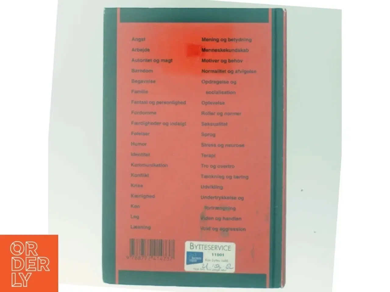 Billede 3 - Psykologisk opslagsbog : alfabetisk ordnet af Karsten Schnack (Bog)