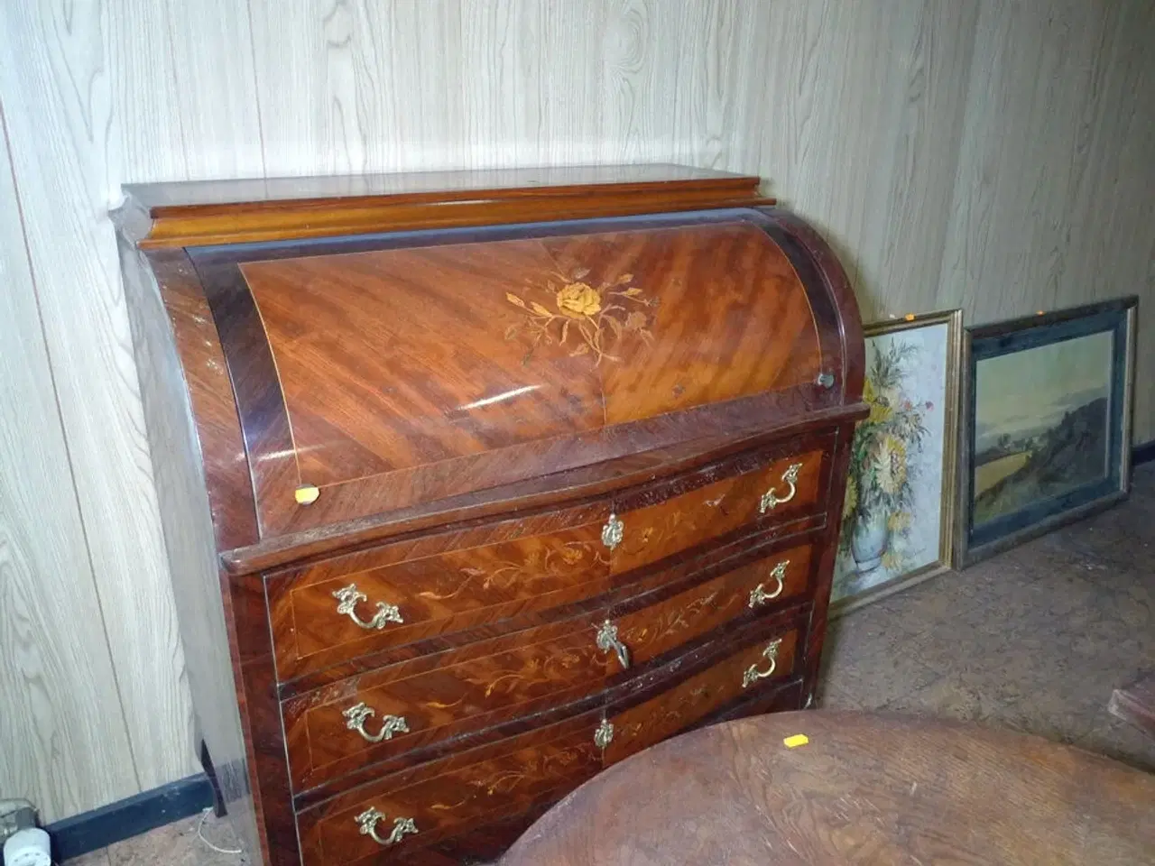 Billede 22 - 12 stk. møbler, sofa med ny stofrulle til ombetrækning