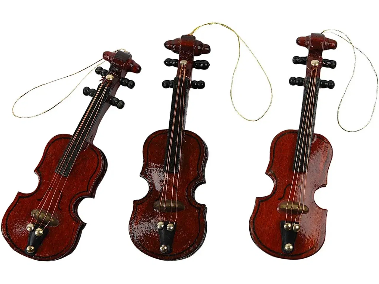 Billede 1 - Trævioliner 8 cm - 12 stk. til kreative projekter