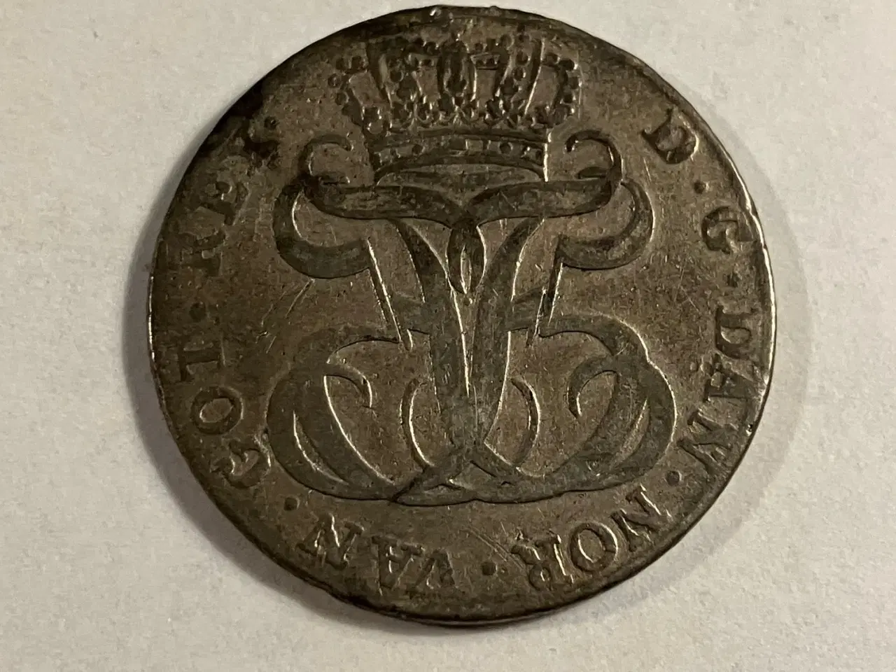 Billede 2 - 24 Skilling 1763 Danmark