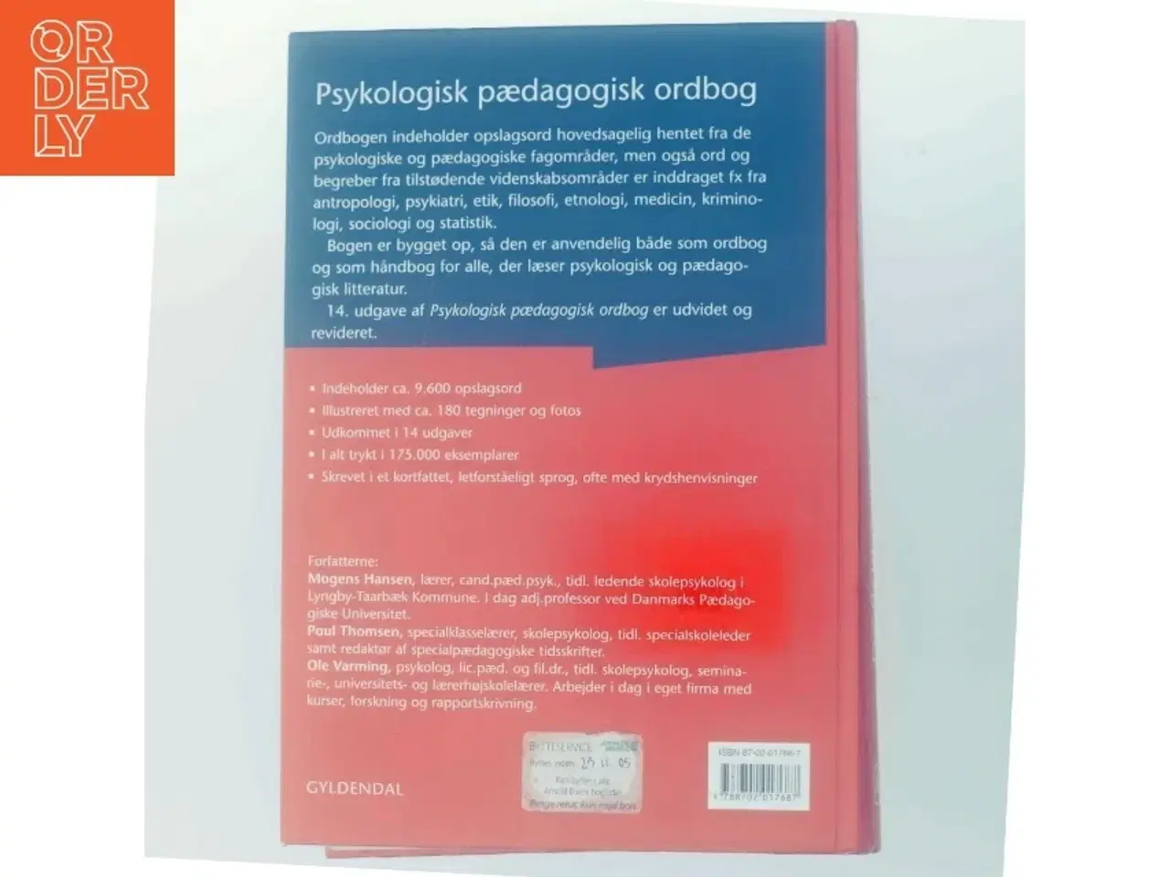 Billede 3 - Psykologisk-pædagogisk ordbog (Bog)