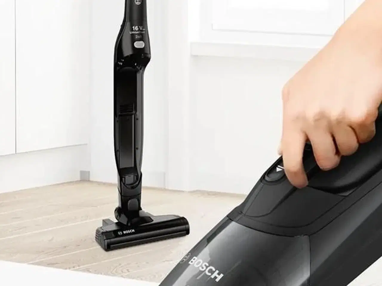 Billede 7 - Bosch Serie 2 BCHF216B ledningsfri hånd- og stavstøvsuger – 14,4 V, sort, posefri