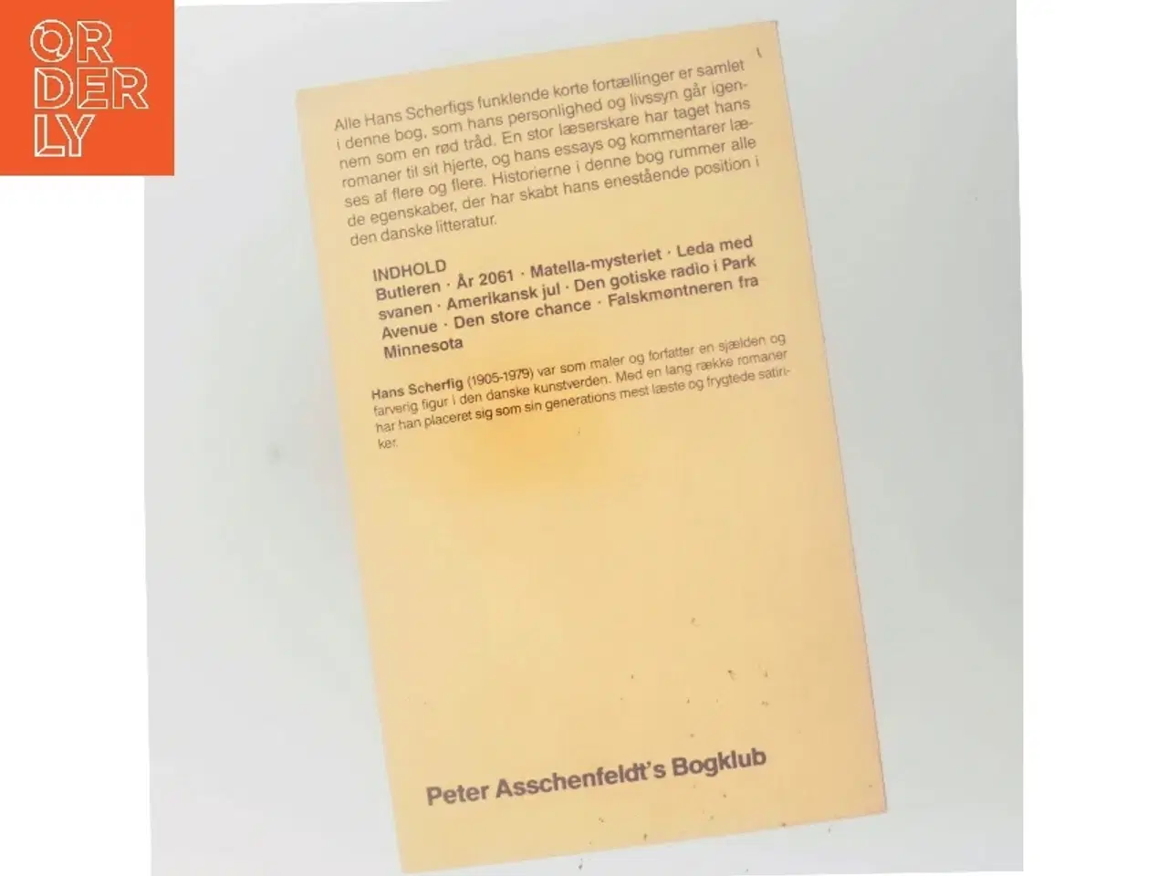 Billede 3 - Butleren og andre historier af Hans Scherfig (Bog)