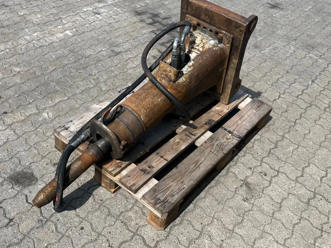 Billede 3 - - - - Oliehammer med s60 fæste til 10-20 tons maskine